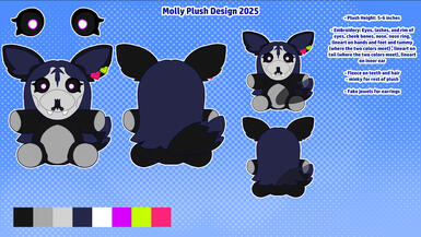 Molly Plushie Illustration
